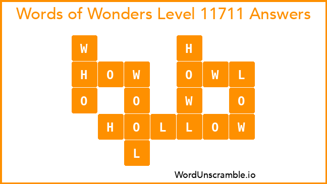Words of Wonders Level 11711 Answers