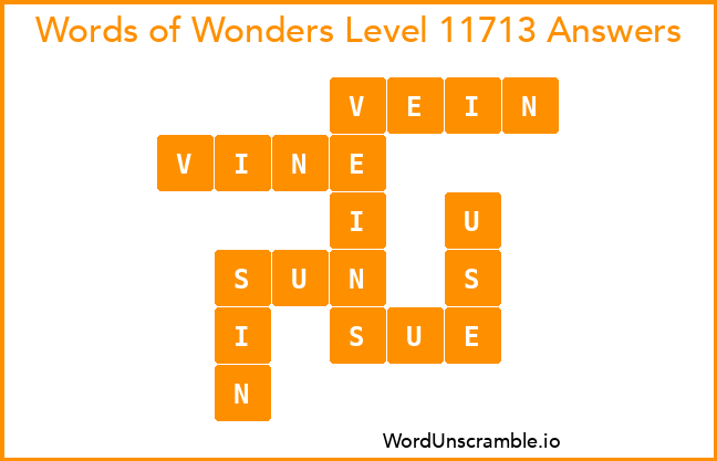 Words of Wonders Level 11713 Answers