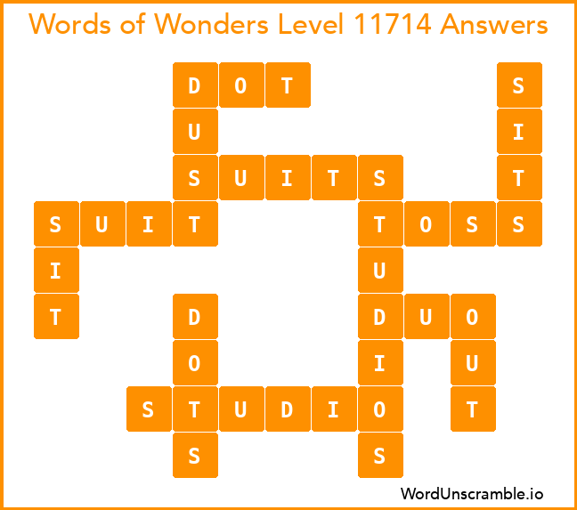 Words of Wonders Level 11714 Answers