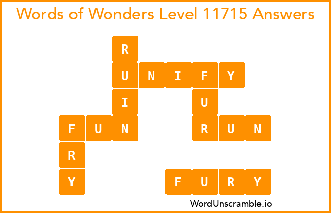 Words of Wonders Level 11715 Answers