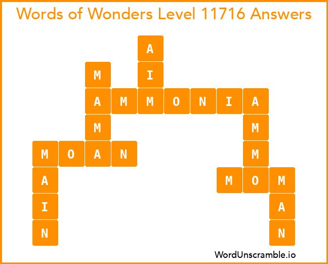 Words of Wonders Level 11716 Answers