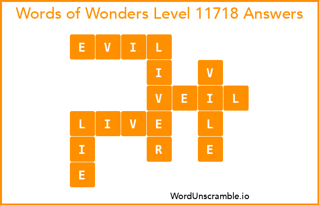 Words of Wonders Level 11718 Answers