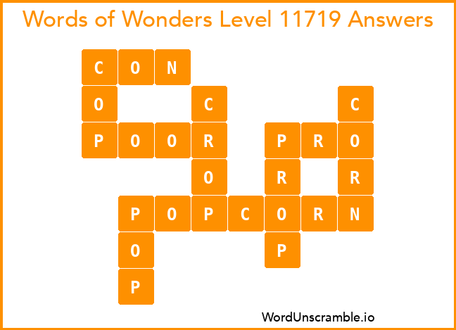 Words of Wonders Level 11719 Answers