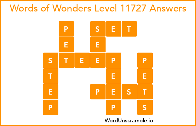 Words of Wonders Level 11727 Answers