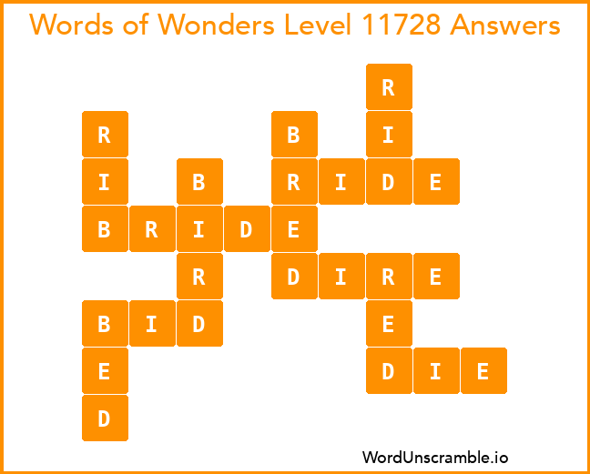 Words of Wonders Level 11728 Answers