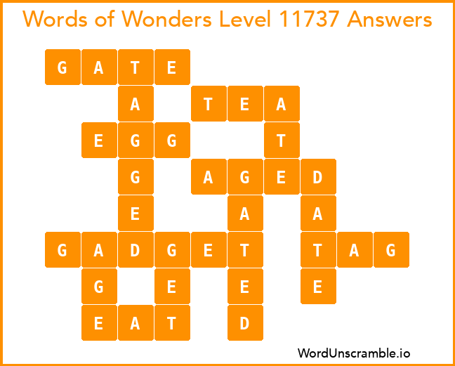 Words of Wonders Level 11737 Answers