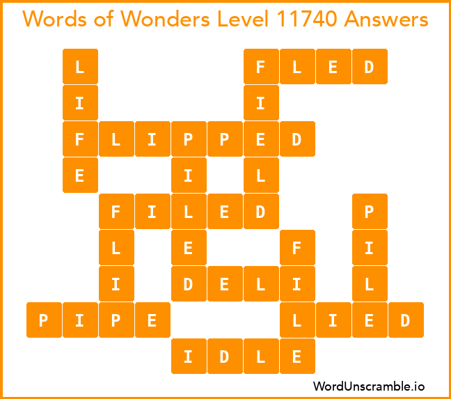 Words of Wonders Level 11740 Answers