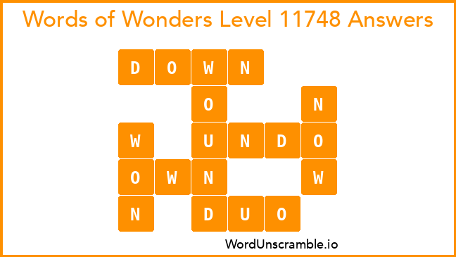 Words of Wonders Level 11748 Answers