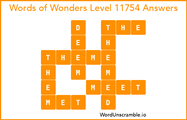 Words of Wonders Level 11754 Answers