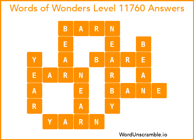 Words of Wonders Level 11760 Answers