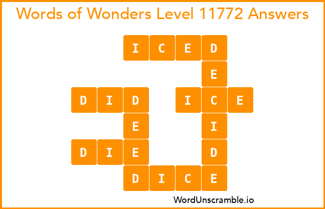Words of Wonders Level 11772 Answers