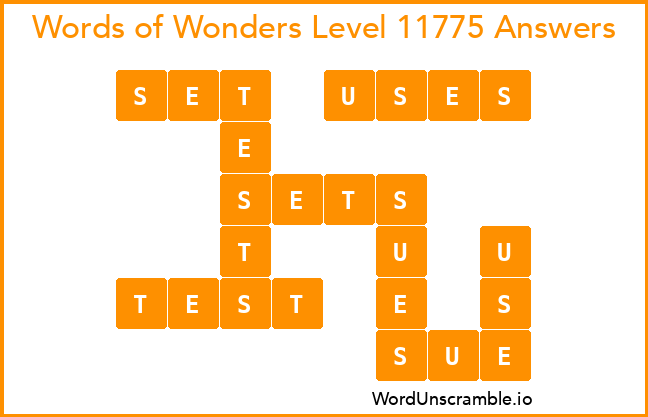 Words of Wonders Level 11775 Answers
