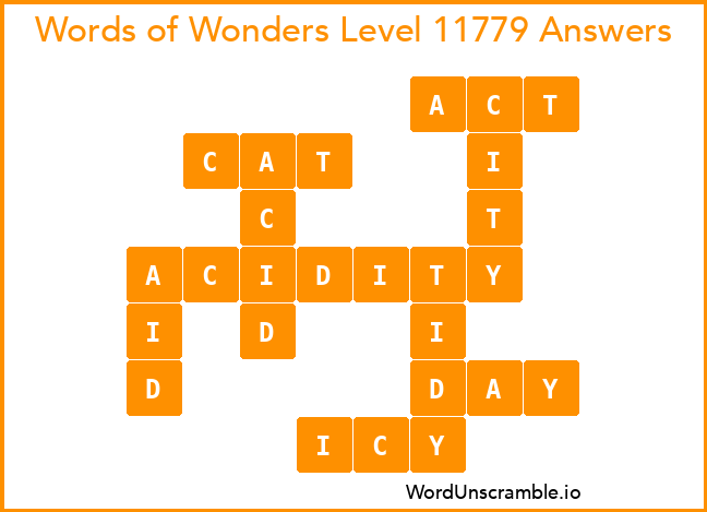 Words of Wonders Level 11779 Answers