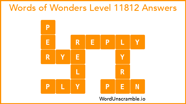 Words of Wonders Level 11812 Answers