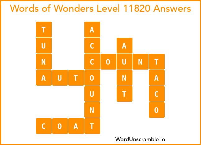 Words of Wonders Level 11820 Answers