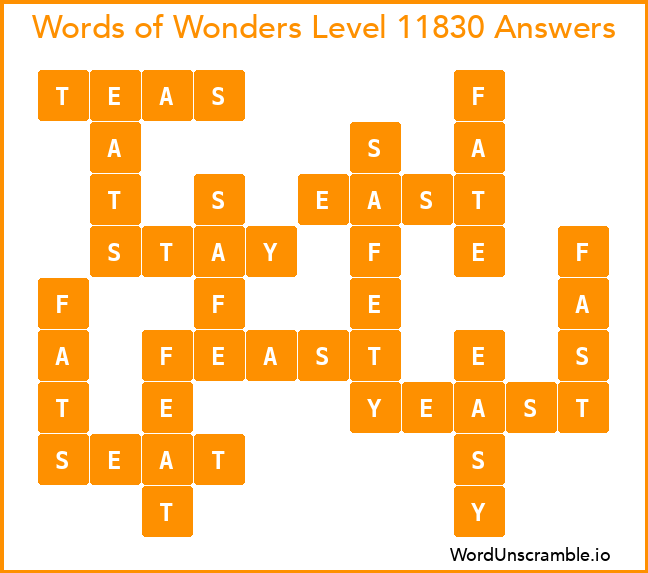 Words of Wonders Level 11830 Answers