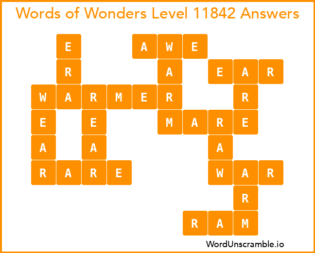 Words of Wonders Level 11842 Answers