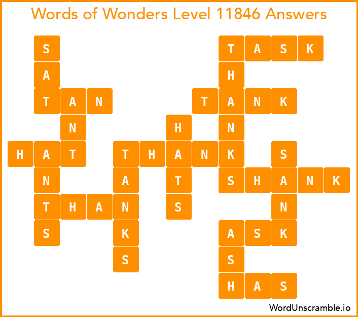 Words of Wonders Level 11846 Answers