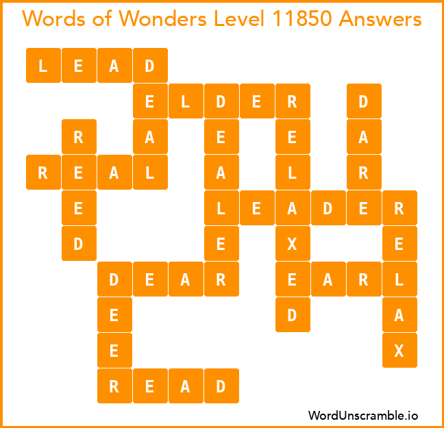 Words of Wonders Level 11850 Answers
