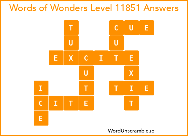 Words of Wonders Level 11851 Answers