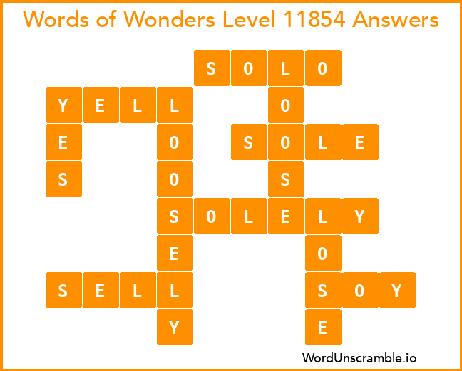 Words of Wonders Level 11854 Answers