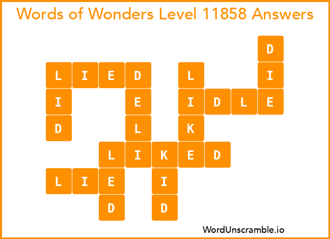 Words of Wonders Level 11858 Answers