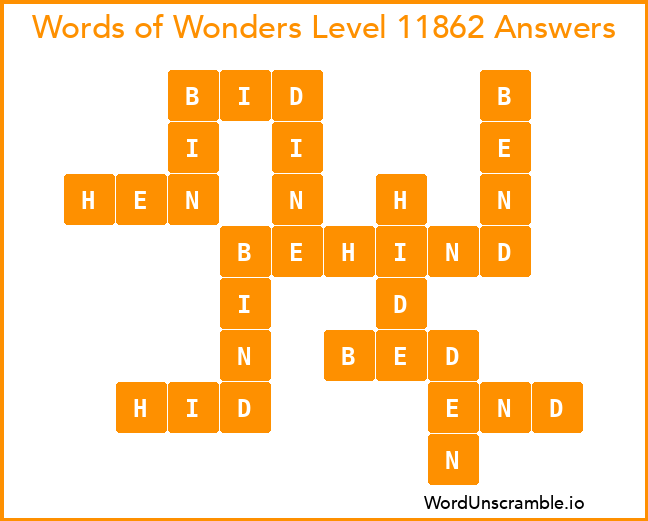 Words of Wonders Level 11862 Answers