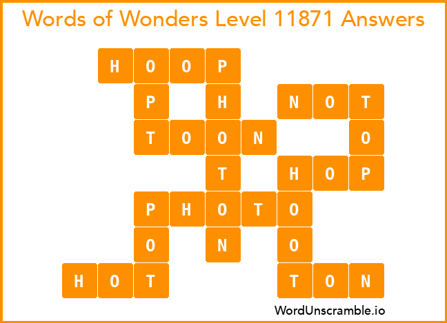 Words of Wonders Level 11871 Answers