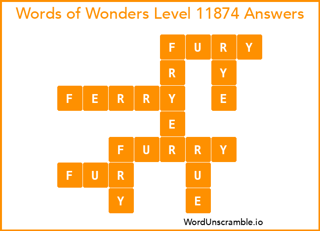Words of Wonders Level 11874 Answers