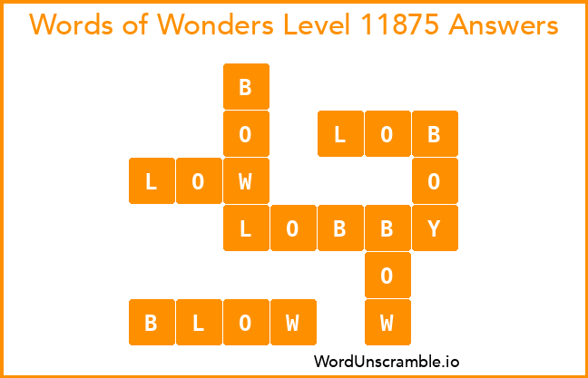 Words of Wonders Level 11875 Answers