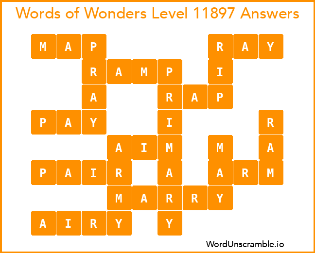 Words of Wonders Level 11897 Answers