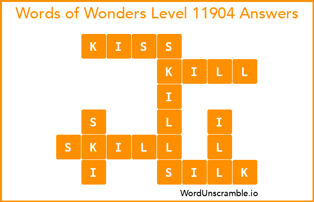 Words of Wonders Level 11904 Answers