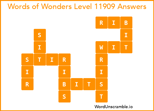 Words of Wonders Level 11909 Answers