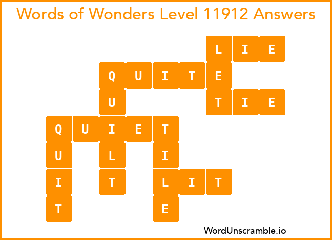 Words of Wonders Level 11912 Answers