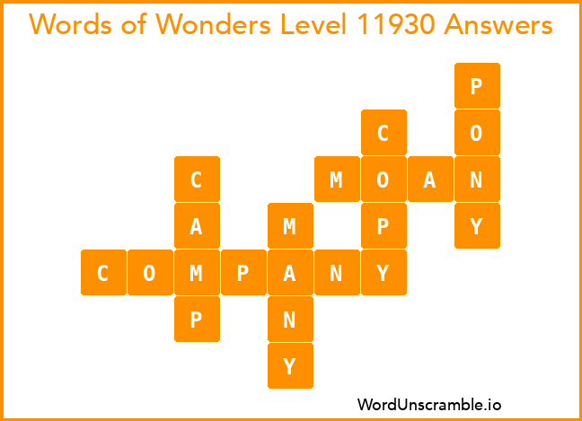Words of Wonders Level 11930 Answers