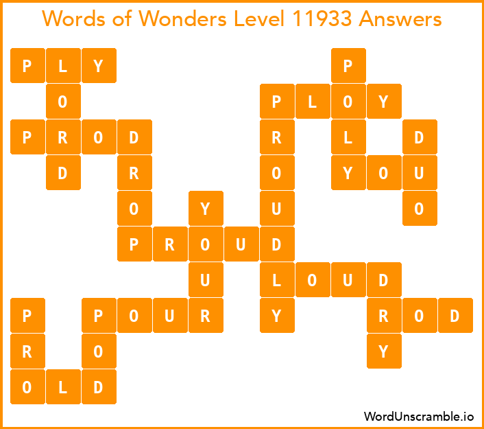 Words of Wonders Level 11933 Answers
