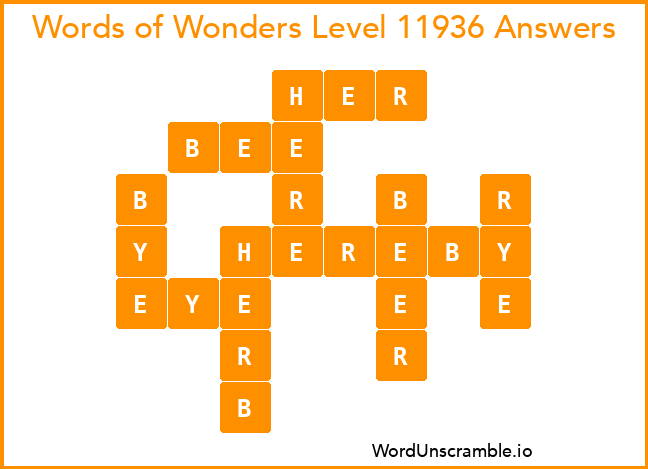 Words of Wonders Level 11936 Answers