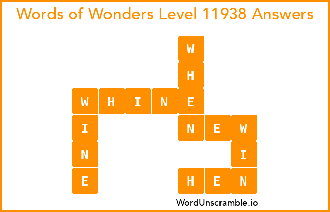 Words of Wonders Level 11938 Answers