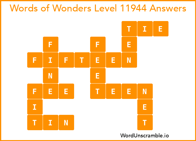 Words of Wonders Level 11944 Answers
