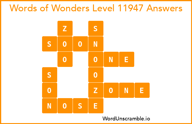 Words of Wonders Level 11947 Answers
