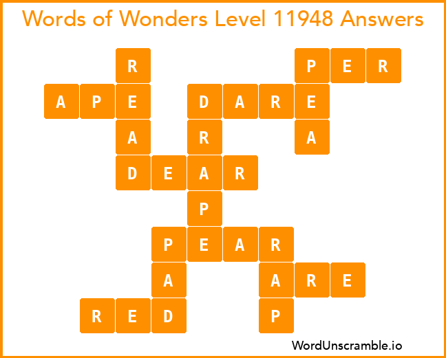 Words of Wonders Level 11948 Answers