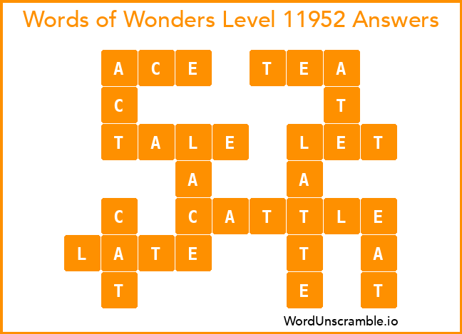 Words of Wonders Level 11952 Answers