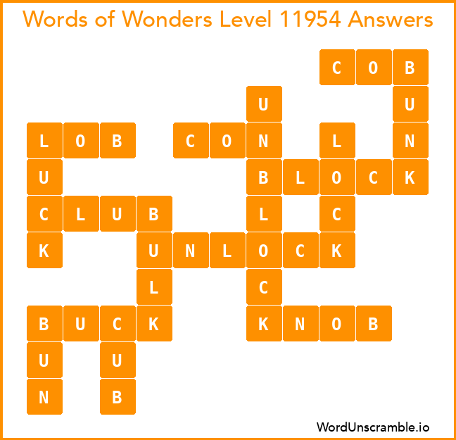 Words of Wonders Level 11954 Answers