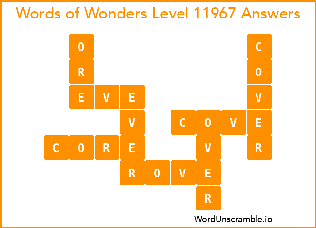 Words of Wonders Level 11967 Answers
