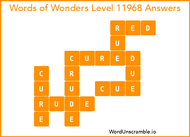 Words of Wonders Level 11968 Answers