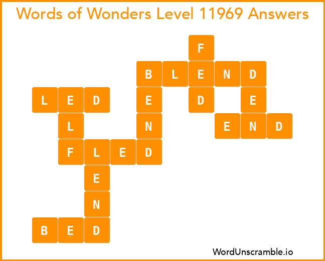 Words of Wonders Level 11969 Answers