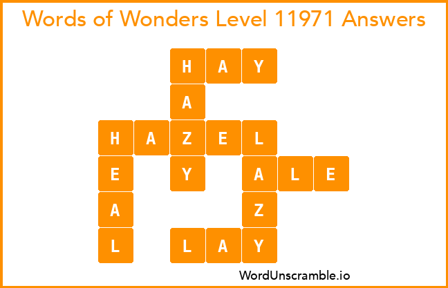 Words of Wonders Level 11971 Answers