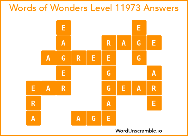 Words of Wonders Level 11973 Answers