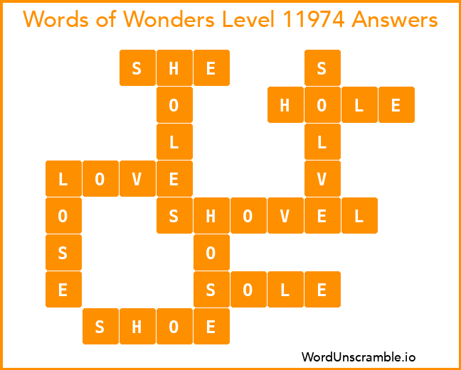 Words of Wonders Level 11974 Answers