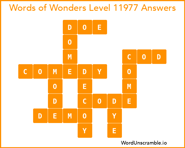 Words of Wonders Level 11977 Answers